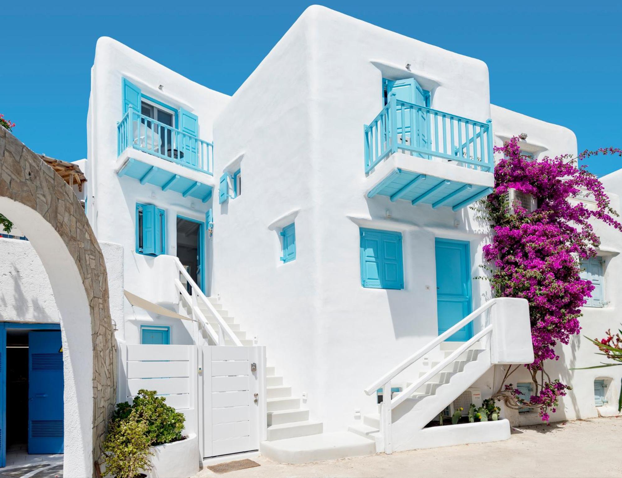 Mykonian Mews Luxury Suites Псароу Экстерьер фото